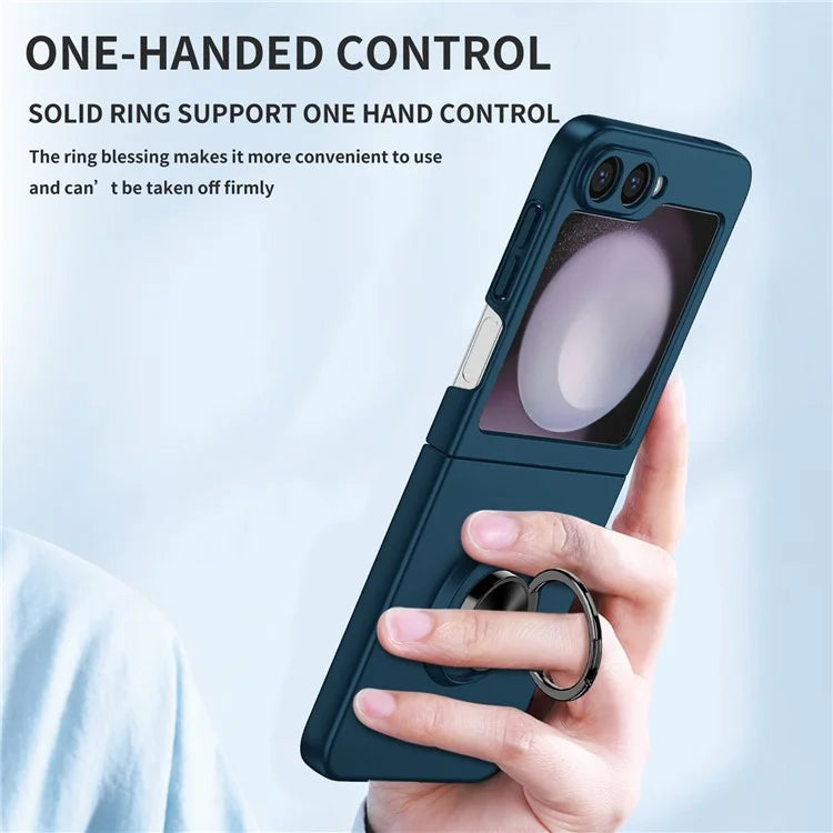 For Samsung Galaxy Z Flip6 5G Case Rotatable Ring Kickstand Hard PC Phone Cover