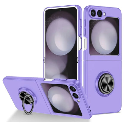 For Samsung Galaxy Z Flip6 5G Case Rotatable Ring Kickstand Hard PC Phone Cover