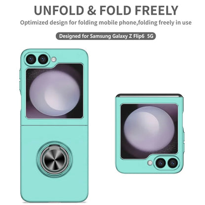 For Samsung Galaxy Z Flip6 5G Case Rotatable Ring Kickstand Hard PC Phone Cover