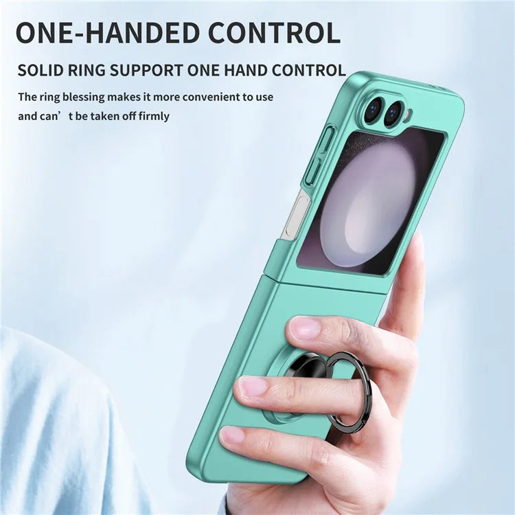 For Samsung Galaxy Z Flip6 5G Case Rotatable Ring Kickstand Hard PC Phone Cover
