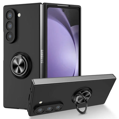 For Samsung Galaxy Z Fold6 5G Case Ring Kickstand PC Phone Cover Support Car Mount
