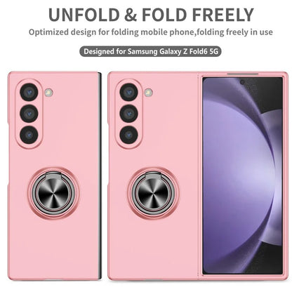 For Samsung Galaxy Z Fold6 5G Case Ring Kickstand PC Phone Cover Support Car Mount