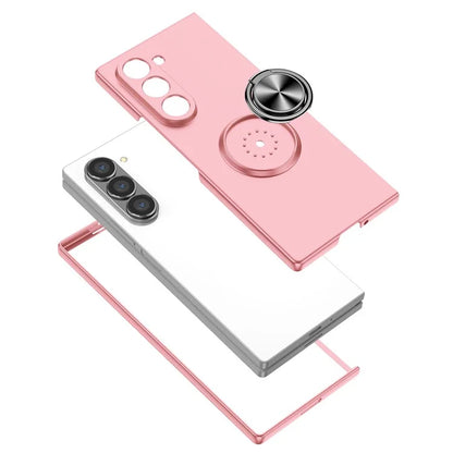 For Samsung Galaxy Z Fold6 5G Case Ring Kickstand PC Phone Cover Support Car Mount