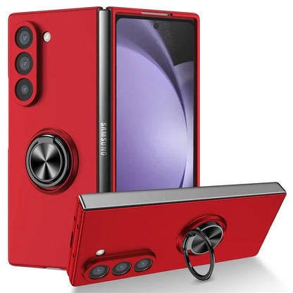 For Samsung Galaxy Z Fold6 5G Case Ring Kickstand PC Phone Cover Support Car Mount