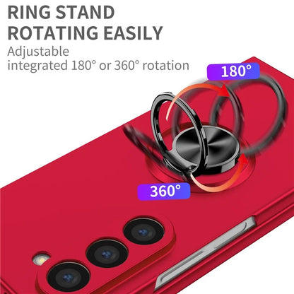 For Samsung Galaxy Z Fold6 5G Case Ring Kickstand PC Phone Cover Support Car Mount