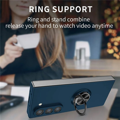 For Samsung Galaxy Z Fold6 5G Case Ring Kickstand PC Phone Cover Support Car Mount