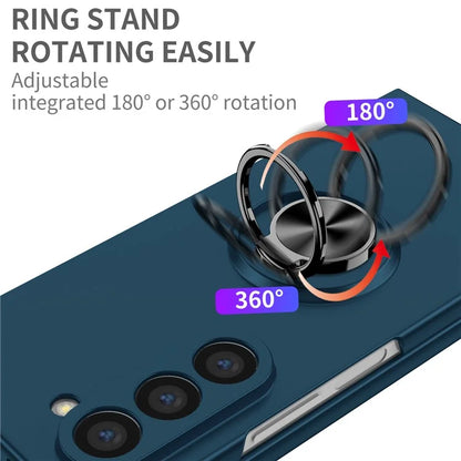 For Samsung Galaxy Z Fold6 5G Case Ring Kickstand PC Phone Cover Support Car Mount