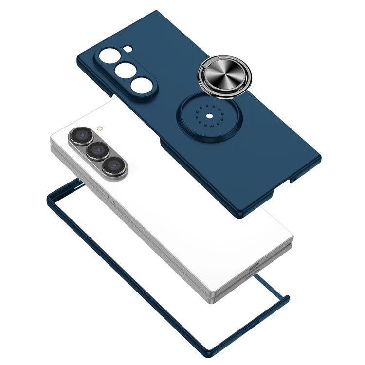 For Samsung Galaxy Z Fold6 5G Case Ring Kickstand PC Phone Cover Support Car Mount