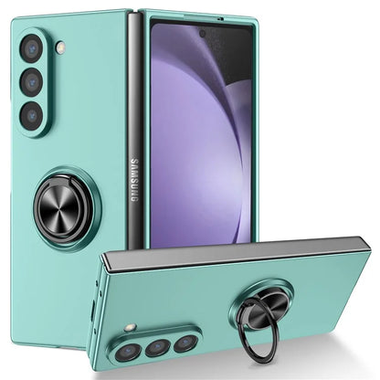 For Samsung Galaxy Z Fold6 5G Case Ring Kickstand PC Phone Cover Support Car Mount