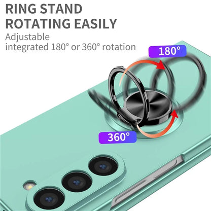 For Samsung Galaxy Z Fold6 5G Case Ring Kickstand PC Phone Cover Support Car Mount