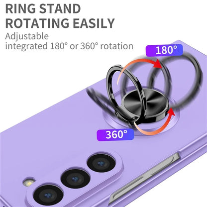 For Samsung Galaxy Z Fold6 5G Case Ring Kickstand PC Phone Cover Support Car Mount