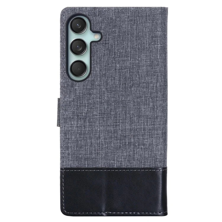MUXMA MX102 For Samsung Galaxy F55 5G / C55 5G / M55 5G Case Canvas+Leather+TPU Phone Wallet Cover