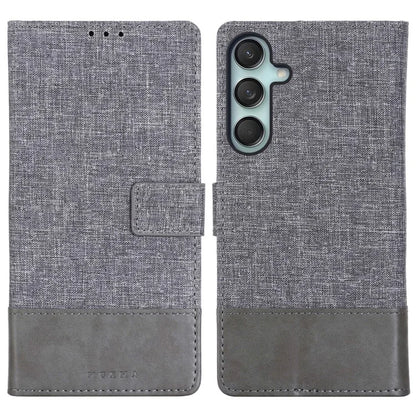 MUXMA MX102 For Samsung Galaxy F55 5G / C55 5G / M55 5G Case Canvas+Leather+TPU Phone Wallet Cover