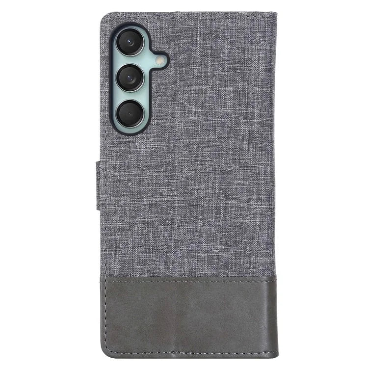 MUXMA MX102 For Samsung Galaxy F55 5G / C55 5G / M55 5G Case Canvas+Leather+TPU Phone Wallet Cover