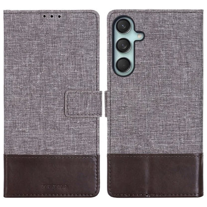 MUXMA MX102 For Samsung Galaxy F55 5G / C55 5G / M55 5G Case Canvas+Leather+TPU Phone Wallet Cover