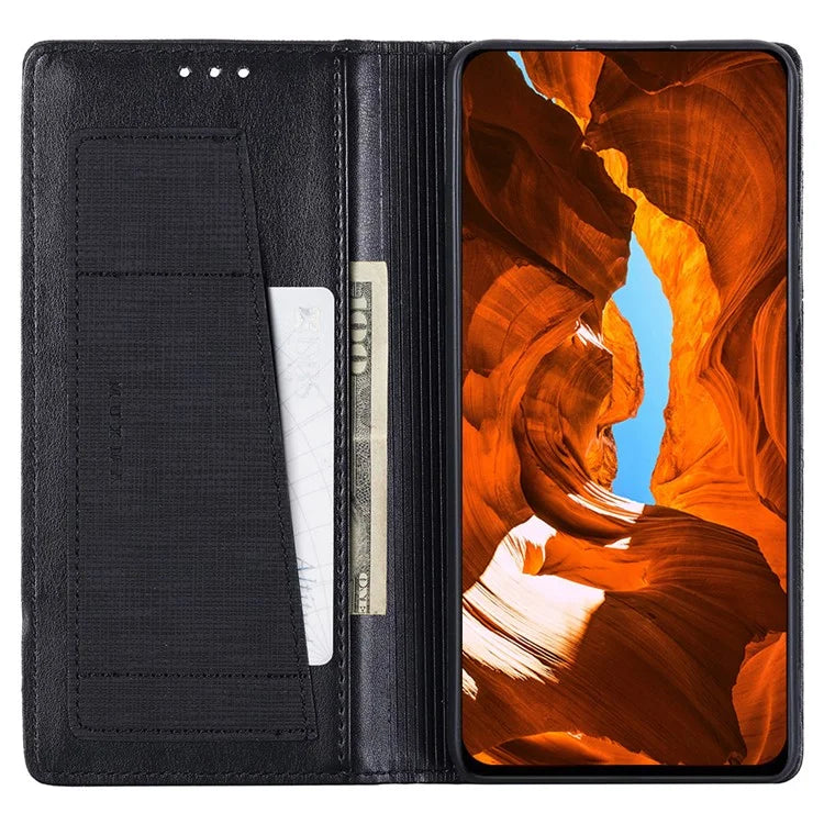 MUXMA MX109 For Google Pixel 8a RFID Blocking Folio Flip Phone Case Stand Cover
