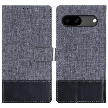 MUXMA MX102 For Google Pixel 8a Case Canvas+Leather+TPU Phone Wallet Cover