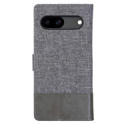 MUXMA MX102 For Google Pixel 8a Case Canvas+Leather+TPU Phone Wallet Cover
