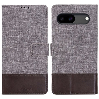 MUXMA MX102 For Google Pixel 8a Case Canvas+Leather+TPU Phone Wallet Cover