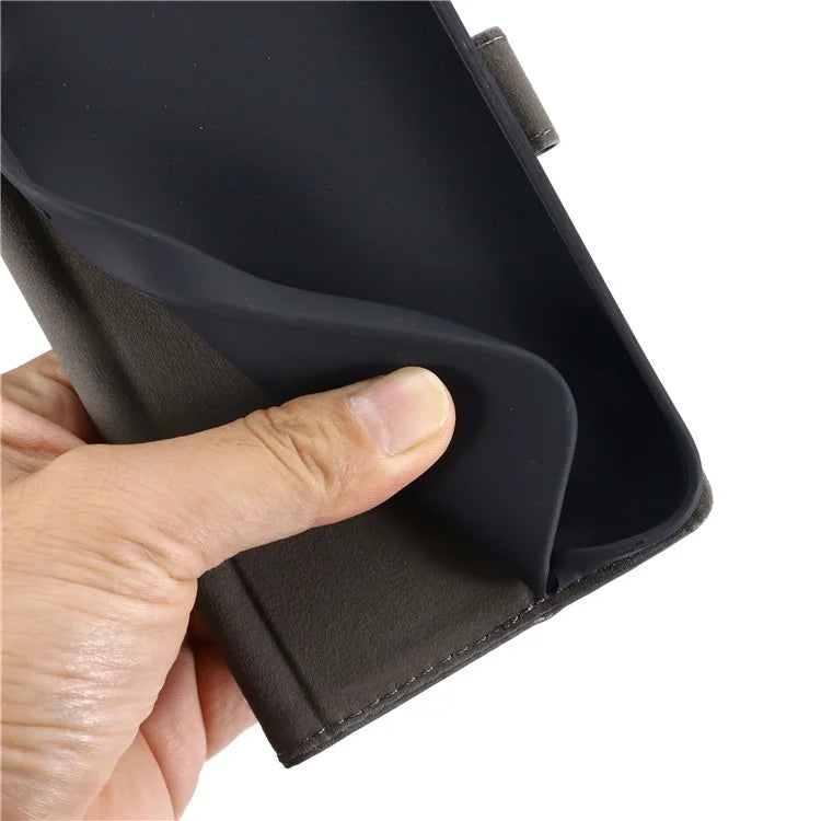 MUXMA MX102 For Google Pixel 8a Case Canvas+Leather+TPU Phone Wallet Cover