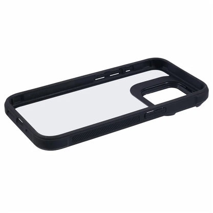 For iPhone 12 Pro Max Case TPU+PC Phone Cover with Lens Frame Bracket