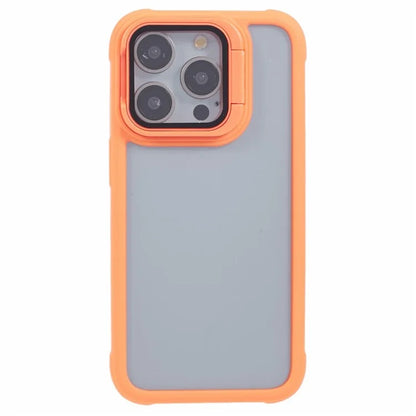 For iPhone 12 Pro Max Case TPU+PC Phone Cover with Lens Frame Bracket