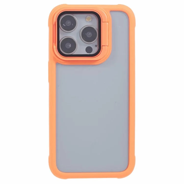 For iPhone 14 Pro Max Case Invisible Kickstand TPU+PC Phone Cover