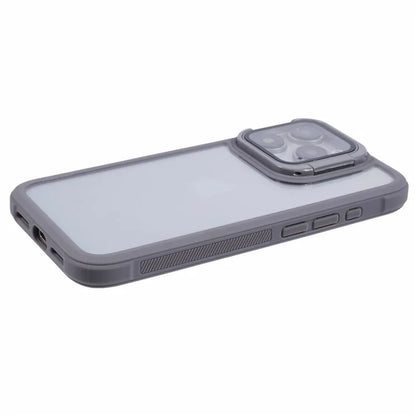 For iPhone 14 Pro Max Case Invisible Kickstand TPU+PC Phone Cover