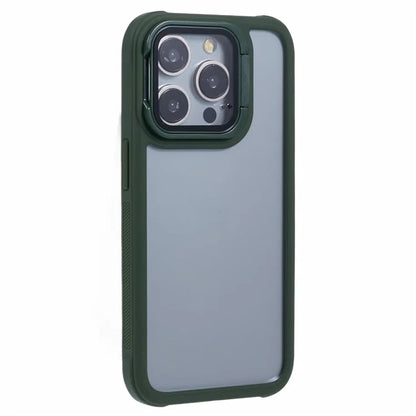 For iPhone 14 Pro Max Case Invisible Kickstand TPU+PC Phone Cover