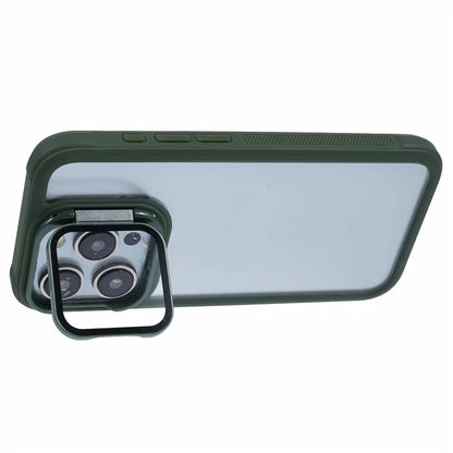 For iPhone 14 Pro Max Case Invisible Kickstand TPU+PC Phone Cover