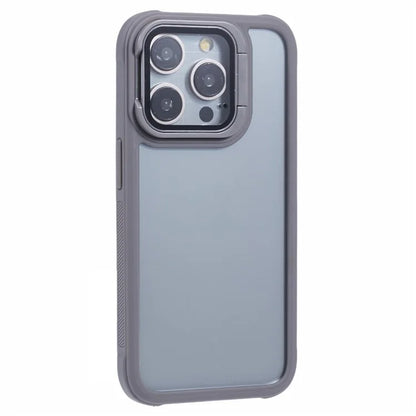 For iPhone 15 Pro Max Case TPU+PC Phone Cover Camera Protection Kickstand Shockproof