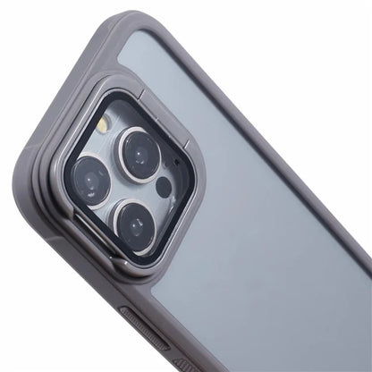 For iPhone 15 Pro Max Case TPU+PC Phone Cover Camera Protection Kickstand Shockproof