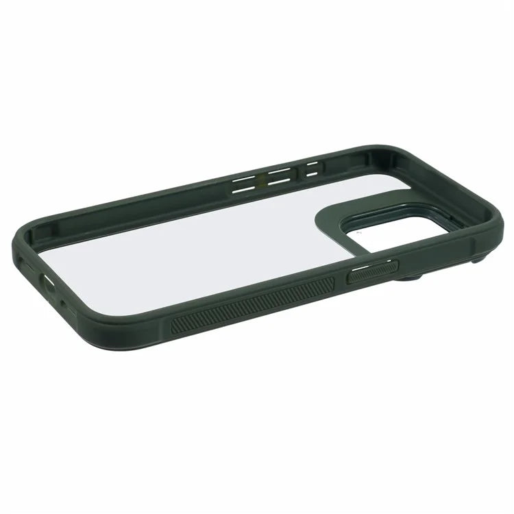 For iPhone 15 Pro Max Case TPU+PC Phone Cover Camera Protection Kickstand Shockproof