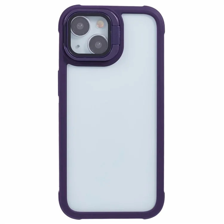 For iPhone 14 Kickstand Case Protective TPU+PC Phone Cover
