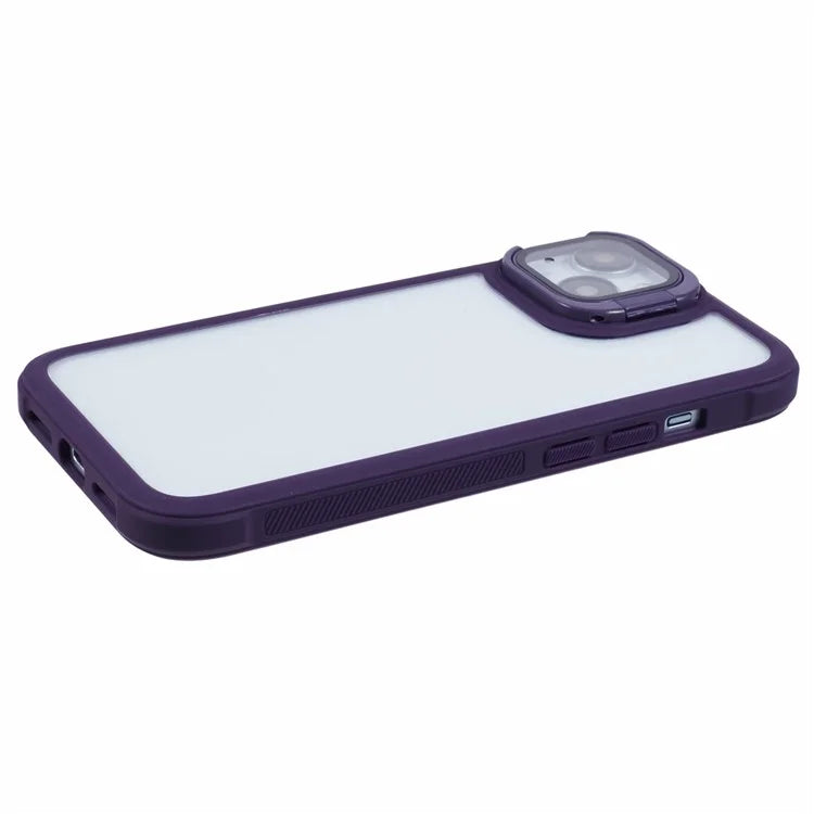 For iPhone 14 Kickstand Case Protective TPU+PC Phone Cover
