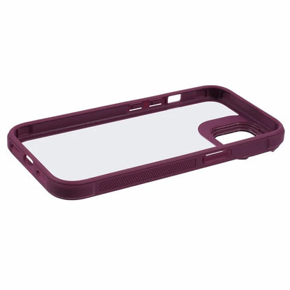 For iPhone 13 Case Lens Frame Kickstand PC + TPU Non-Slip Edge  Phone Cover