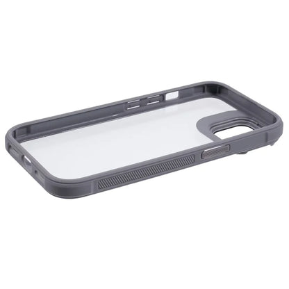 For iPhone 15 Plus Case PC + TPU Phone Cover with Lens Frame Kickstand