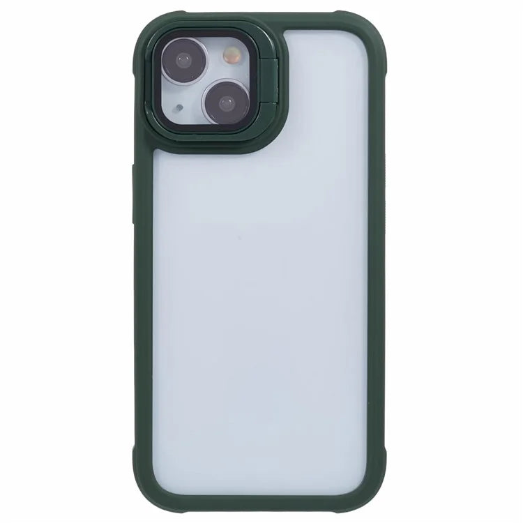 For iPhone 14 Plus Case Kickstand TPU+PC Slim Phone Cover