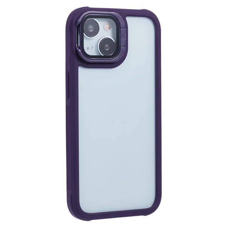 For iPhone 14 Plus Case Kickstand TPU+PC Slim Phone Cover
