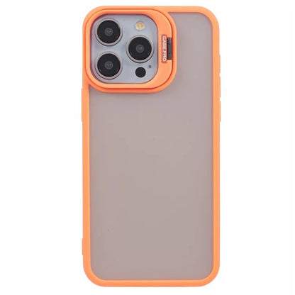 NKS Series For iPhone 12 / 12 Pro Case Lens Frame Bracket Anti-Drop TPU+PC Phone Cover