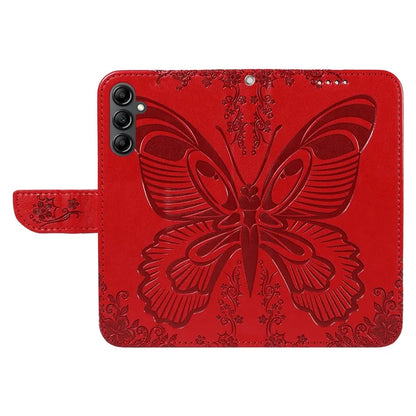 For Samsung Galaxy A05s 4G Case with Hand Strap Butterfly Leather Wallet Phone Cover