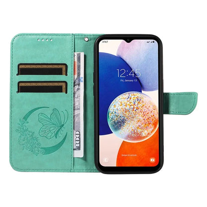 For Samsung Galaxy A05s 4G Case with Hand Strap Butterfly Leather Wallet Phone Cover