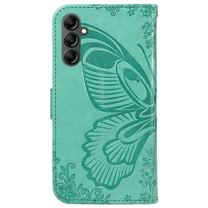 For Samsung Galaxy A05s 4G Case with Hand Strap Butterfly Leather Wallet Phone Cover