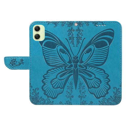 For Samsung Galaxy A05 4G Case Butterfly Leather Wallet Phone Cover with Hand Strap