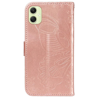 For Samsung Galaxy A05 4G Case Butterfly Leather Wallet Phone Cover with Hand Strap