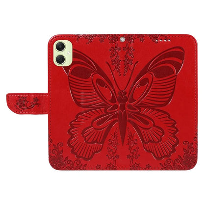 For Samsung Galaxy A05 4G Case Butterfly Leather Wallet Phone Cover with Hand Strap