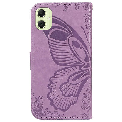 For Samsung Galaxy A05 4G Case Butterfly Leather Wallet Phone Cover with Hand Strap