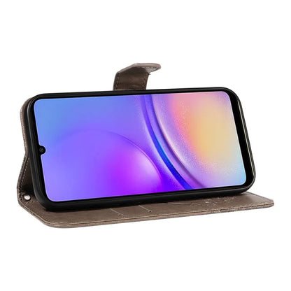 For Samsung Galaxy A05 4G Case Butterfly Leather Wallet Phone Cover with Hand Strap