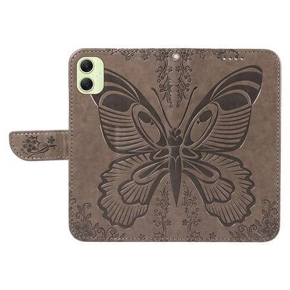 For Samsung Galaxy A05 4G Case Butterfly Leather Wallet Phone Cover with Hand Strap