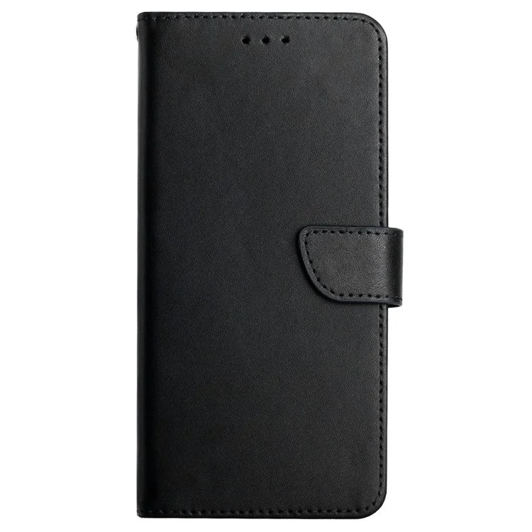 HT02 For Xiaomi Redmi 13 4G Case Nappa Texture Genuine Cow Leather Flip Phone Cover